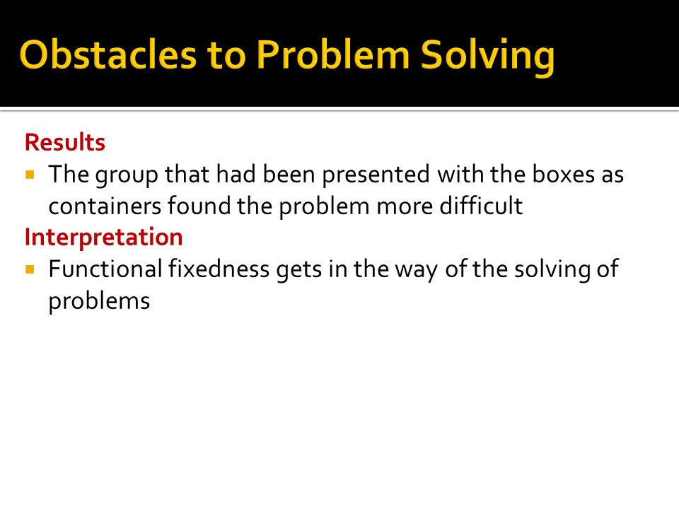 problem solving obstacles problem solving obstacles